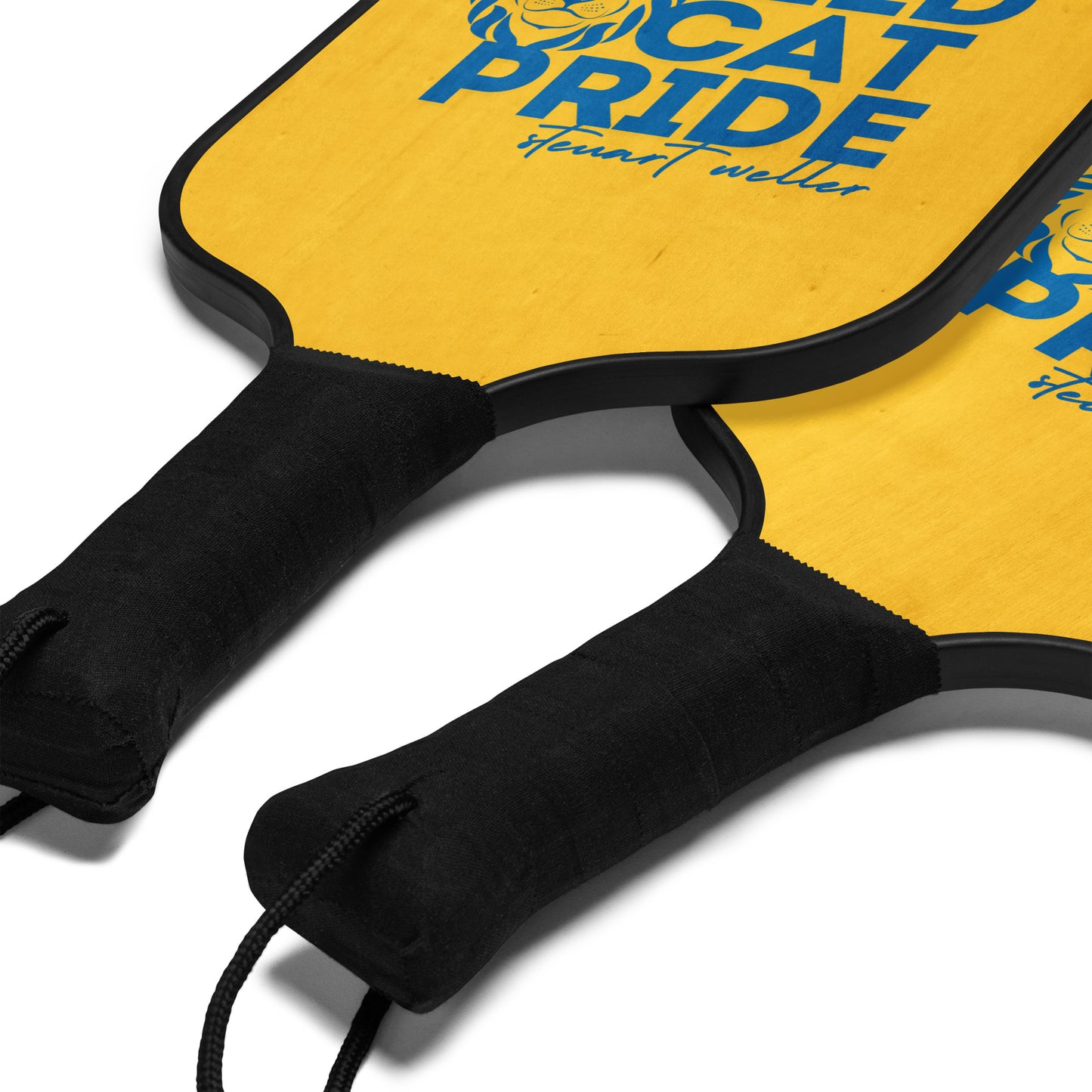 Yellow Wild Cat Pride Pickleball Paddle Set