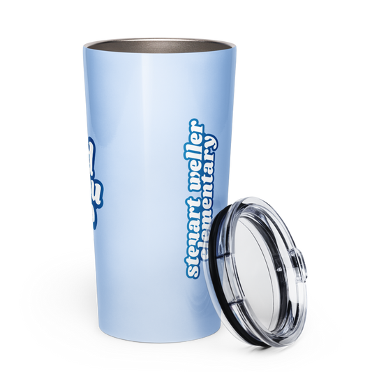 Blue Let The World Hear You Roar Stainless Steel Tumbler