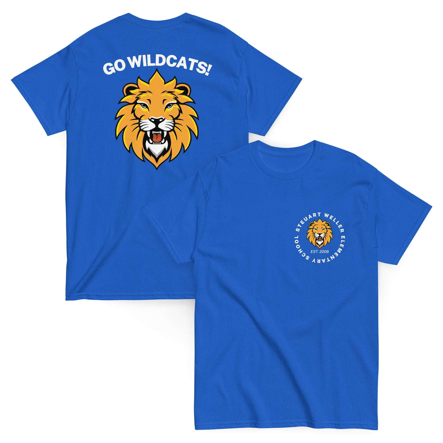 Wild Cat Go Wildcats Mascot Unisex Adult Classic Tee
