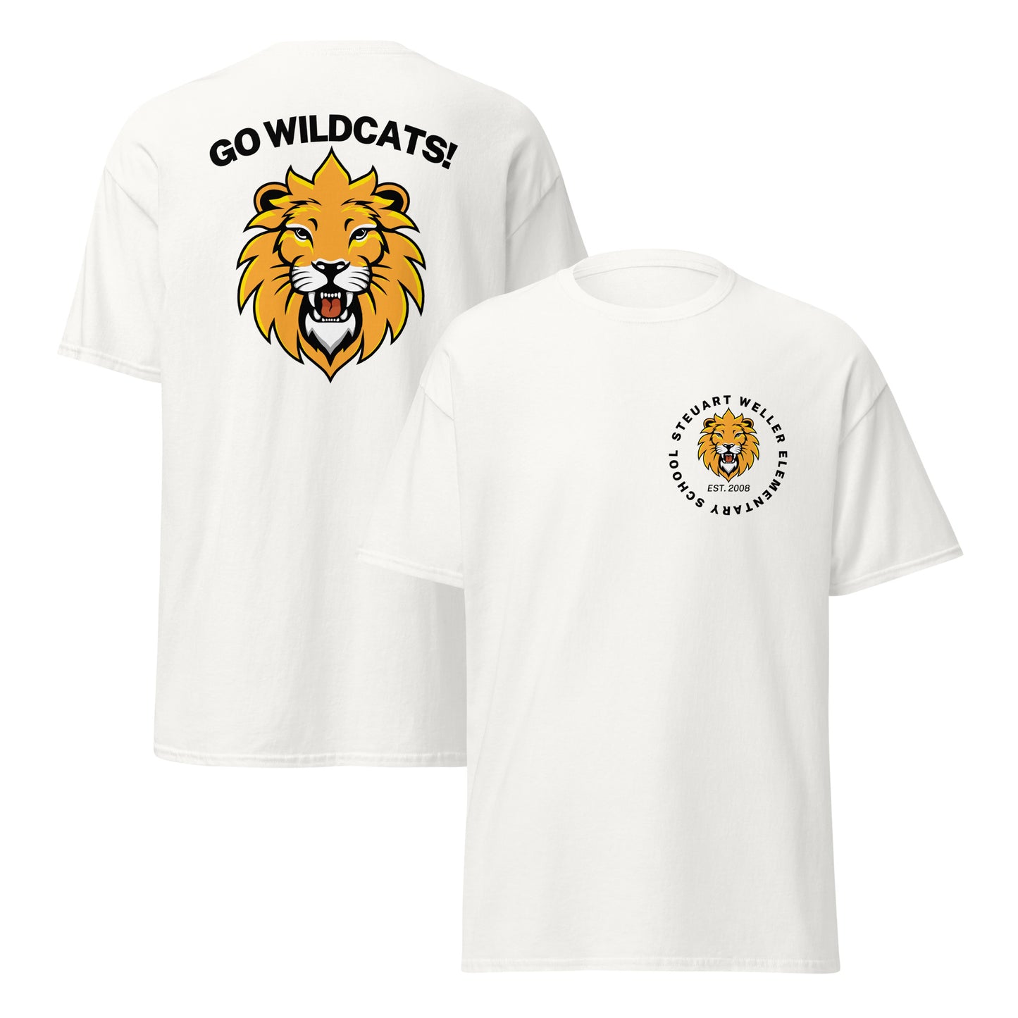 Wild Cat Go Wildcats Mascot Unisex Adult Classic Tee