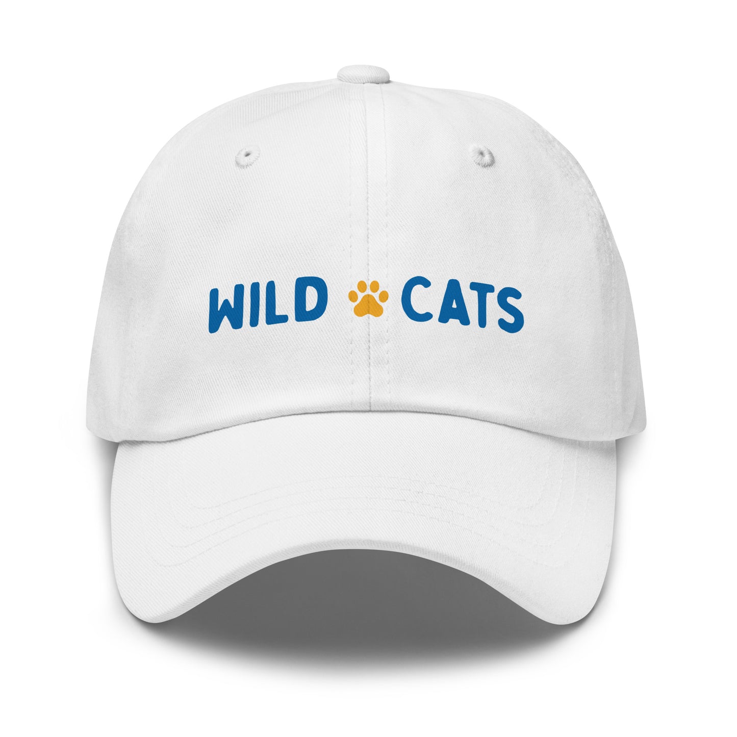 White and Blue Wild Cats Dad Hat