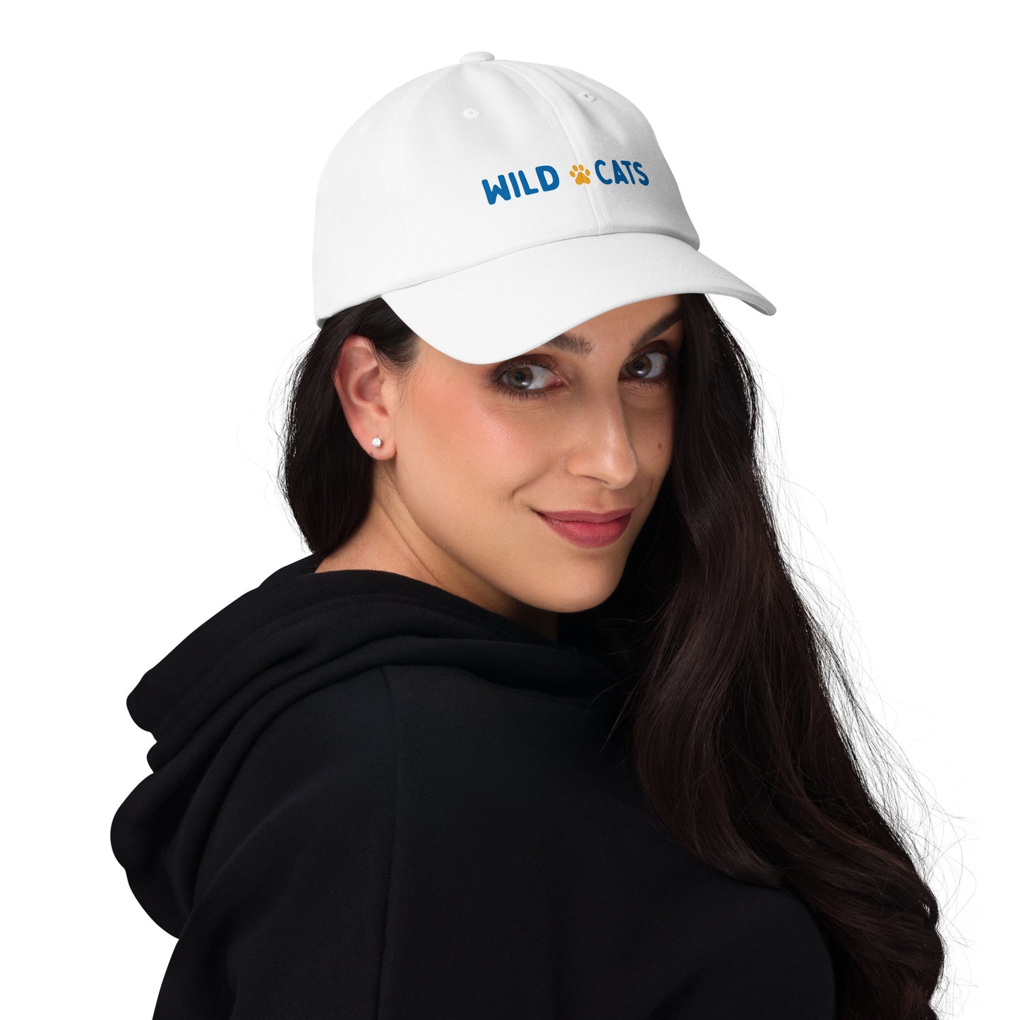 White and Blue Wild Cats Dad Hat