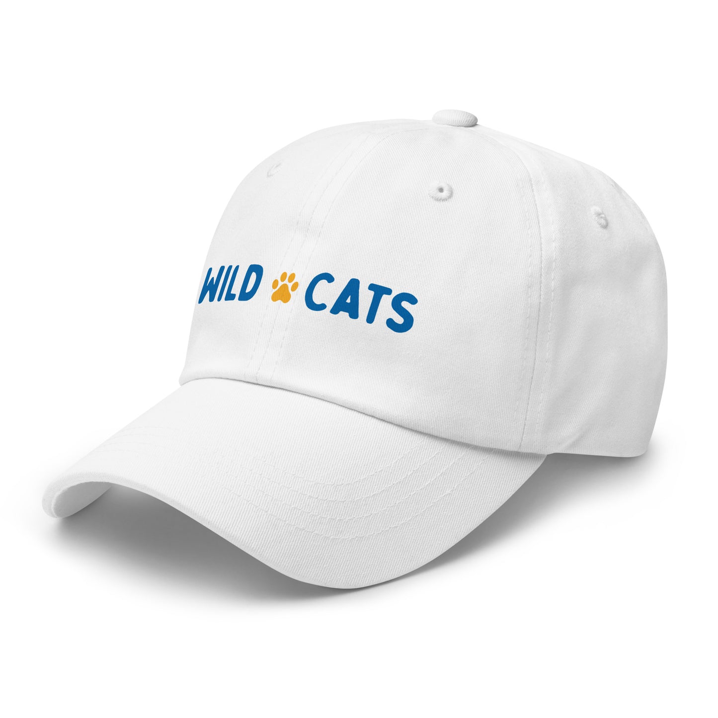White and Blue Wild Cats Dad Hat