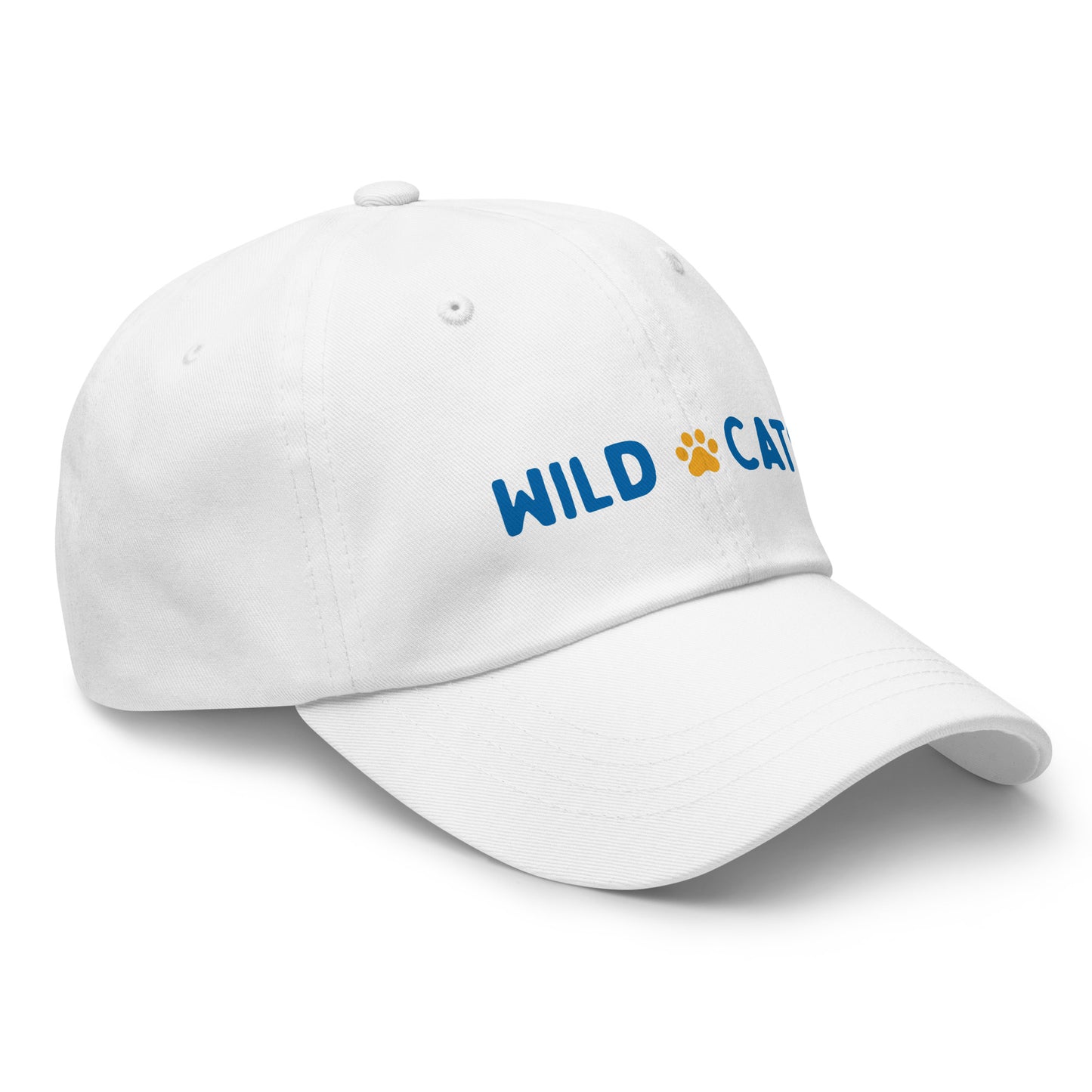 White and Blue Wild Cats Dad Hat