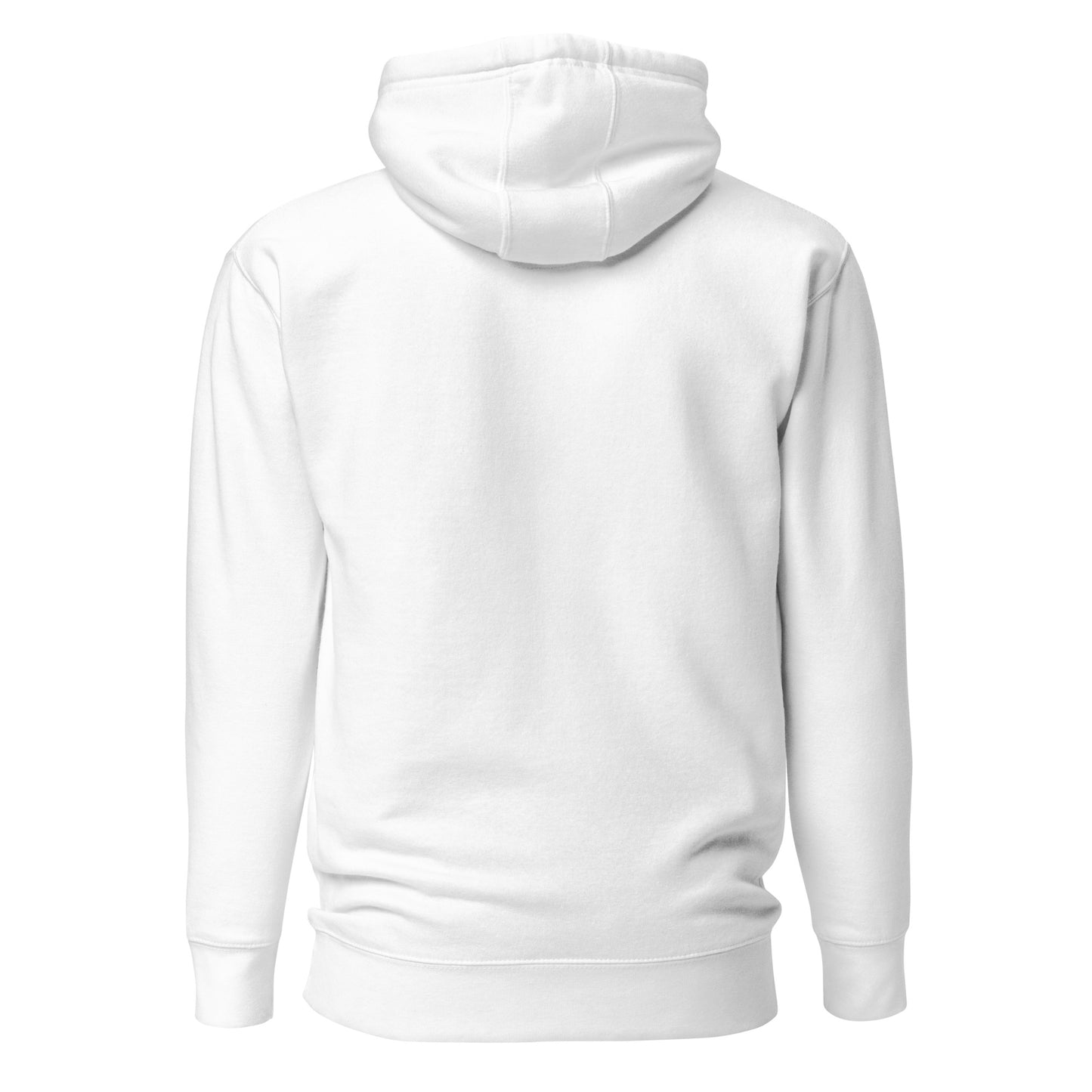 White and Blue Unisex Adult Hoodie
