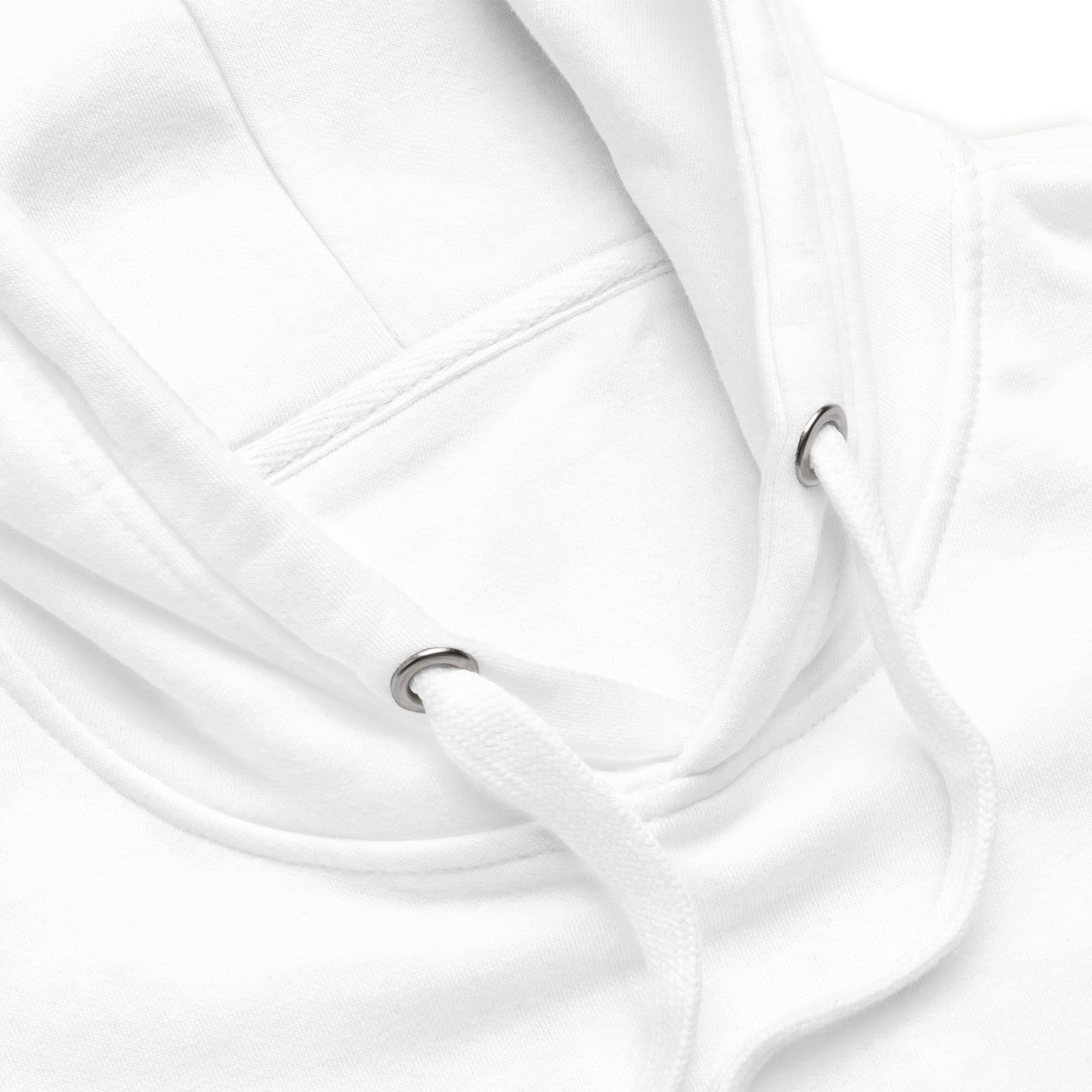 White and Blue Unisex Adult Hoodie