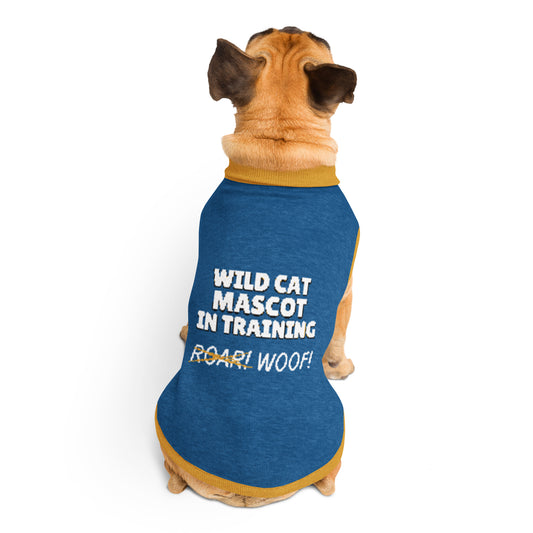 Wild Cat Mascot in Training Knitted Dog Sweater