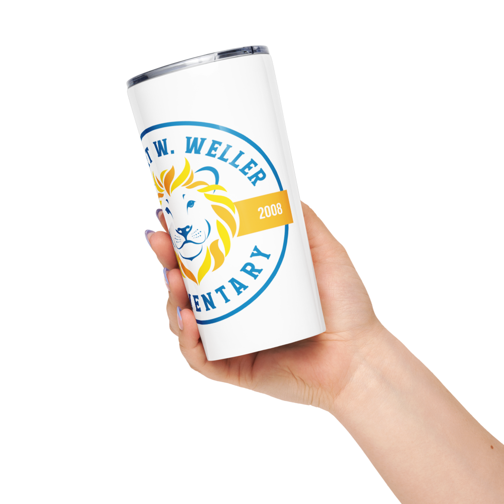 White Wild Cats Stainless Steel Tumbler
