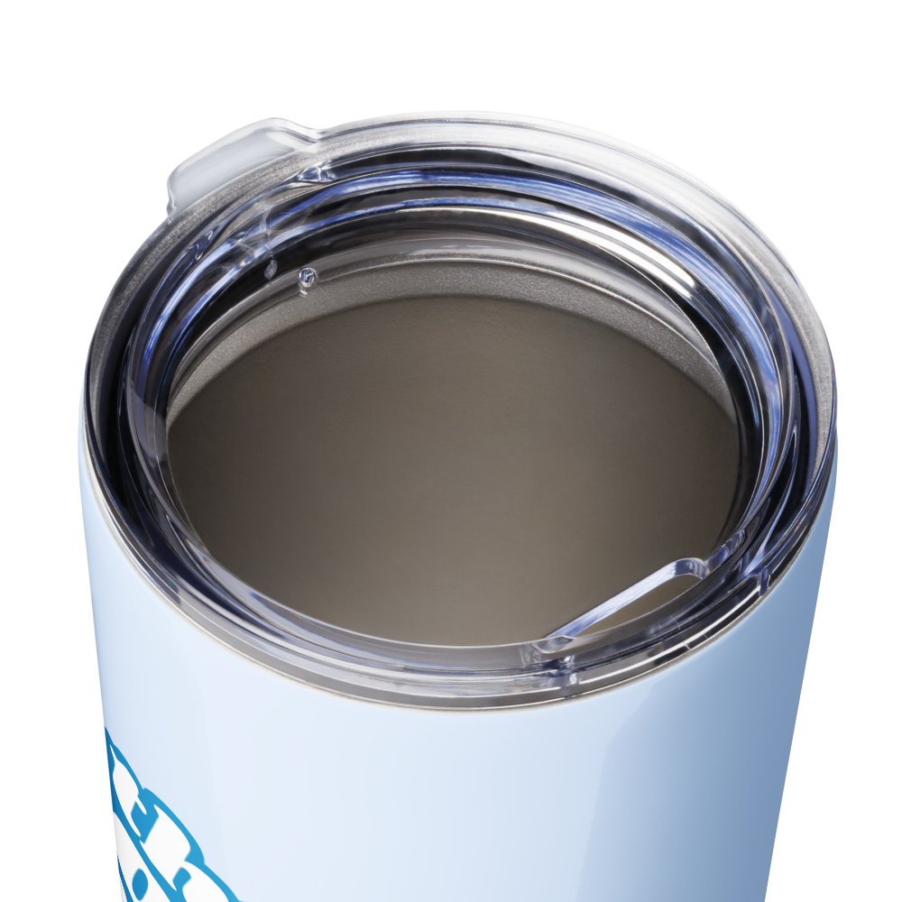 Blue Let The World Hear You Roar Stainless Steel Tumbler