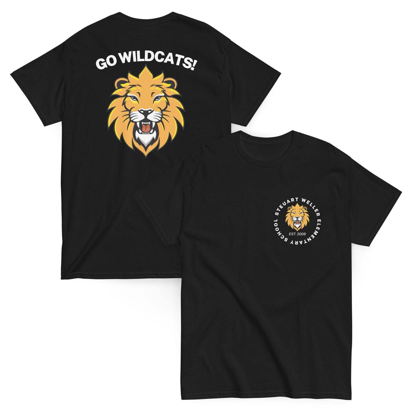 Wild Cat Go Wildcats Mascot Unisex Adult Classic Tee