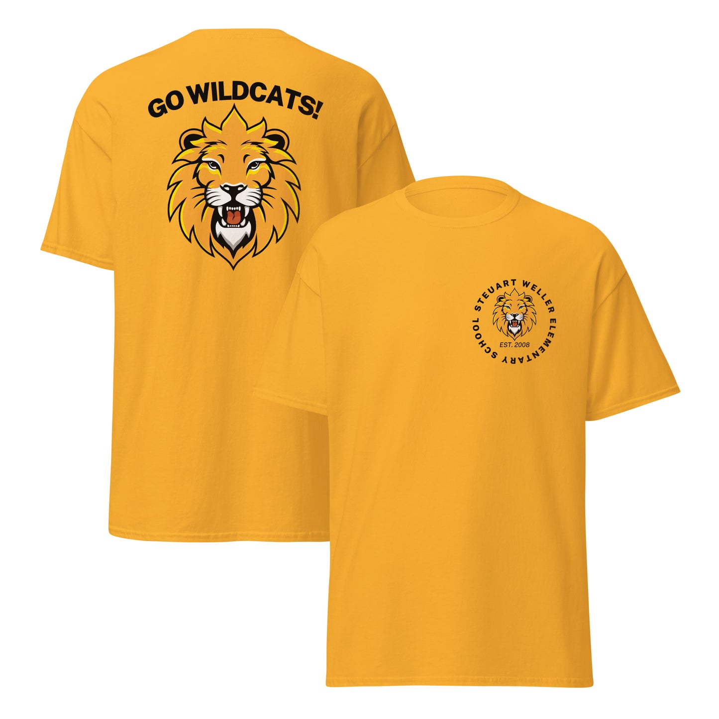 Wild Cat Go Wildcats Mascot Unisex Adult Classic Tee