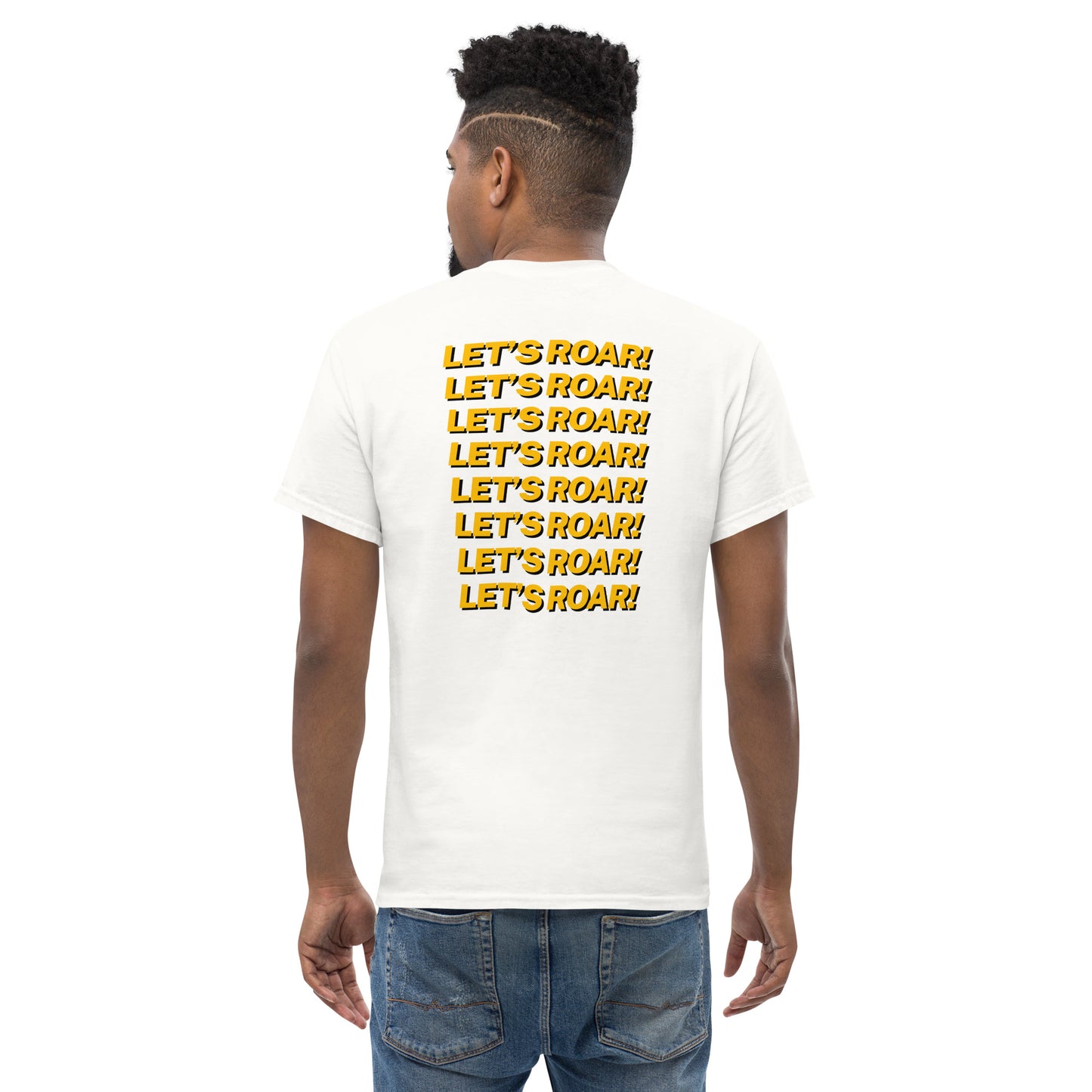 Wild Cat Let's Roar Mascot Unisex Adult Classic Tee