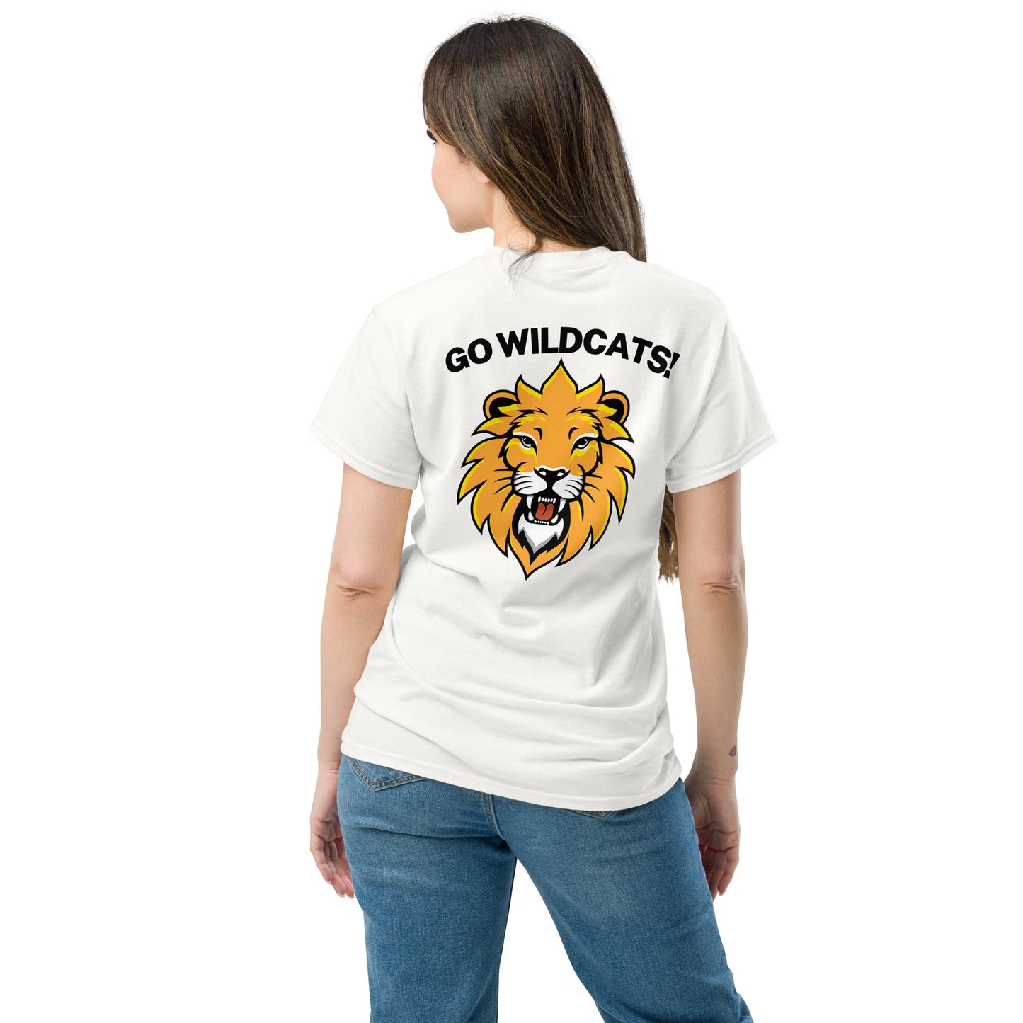 Wild Cat Go Wildcats Mascot Unisex Adult Classic Tee