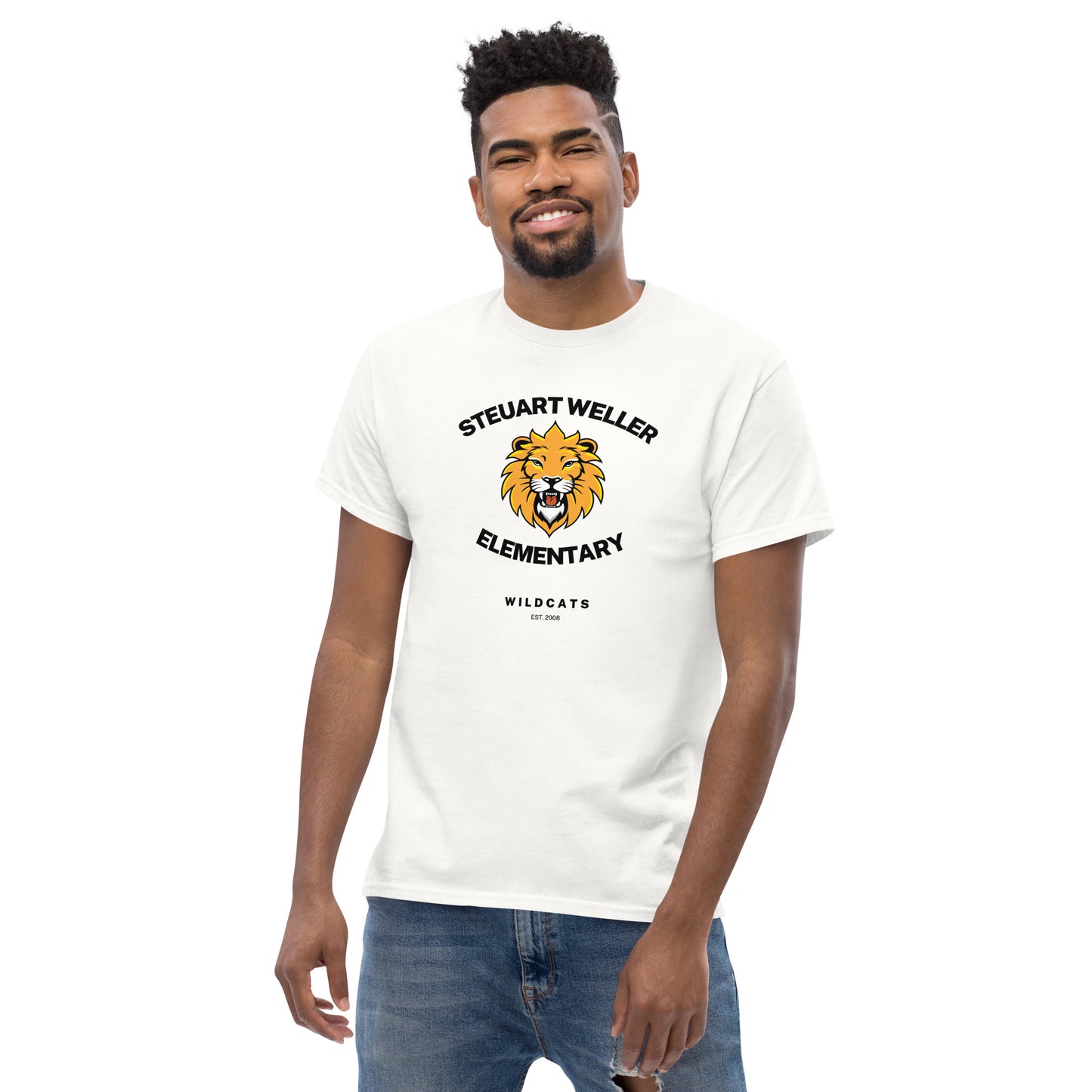 Wild Cat Let's Roar Mascot Unisex Adult Classic Tee