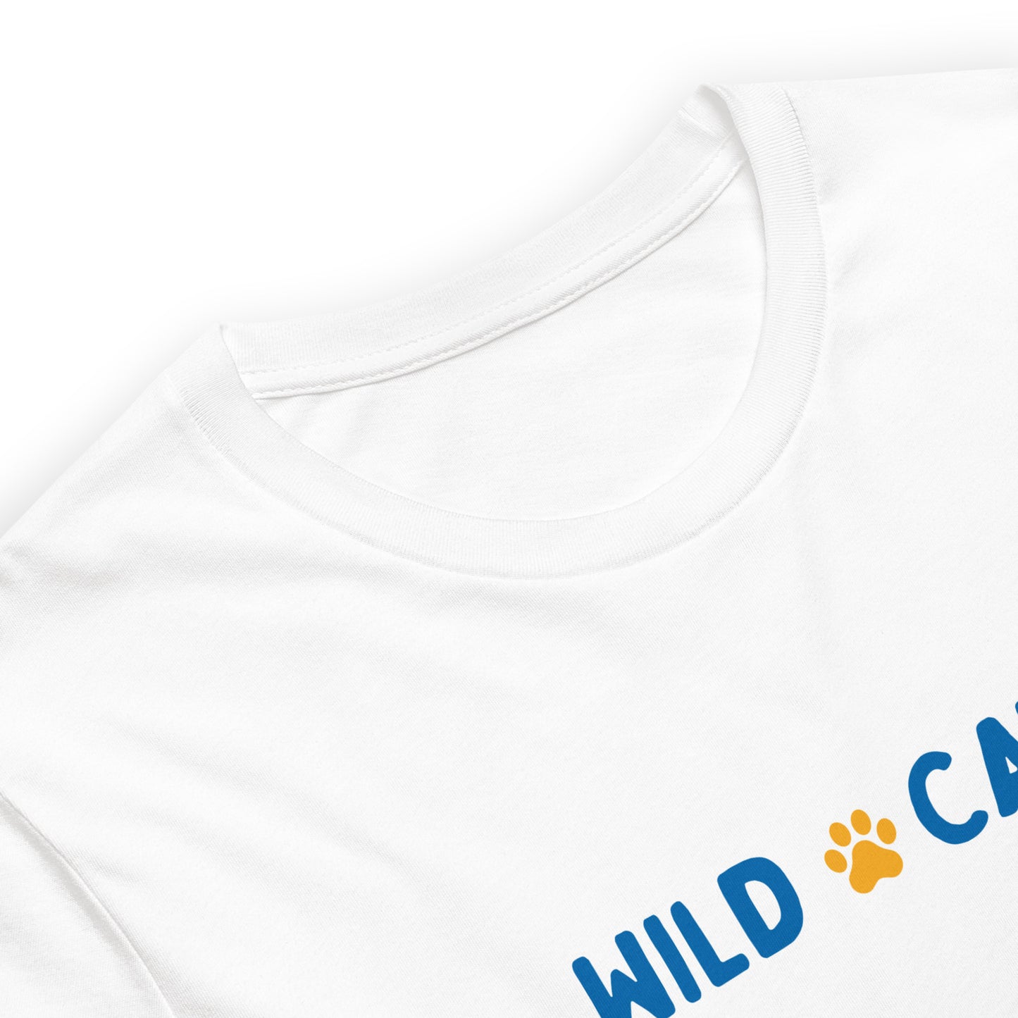 White and Blue Wild Cats Unisex Adult T-Shirt