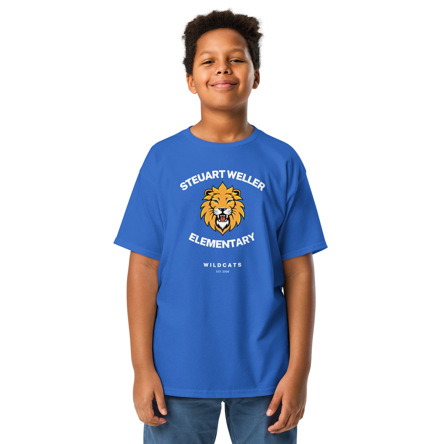 Wild Cat Let's Roar Mascot Youth Classic Tee