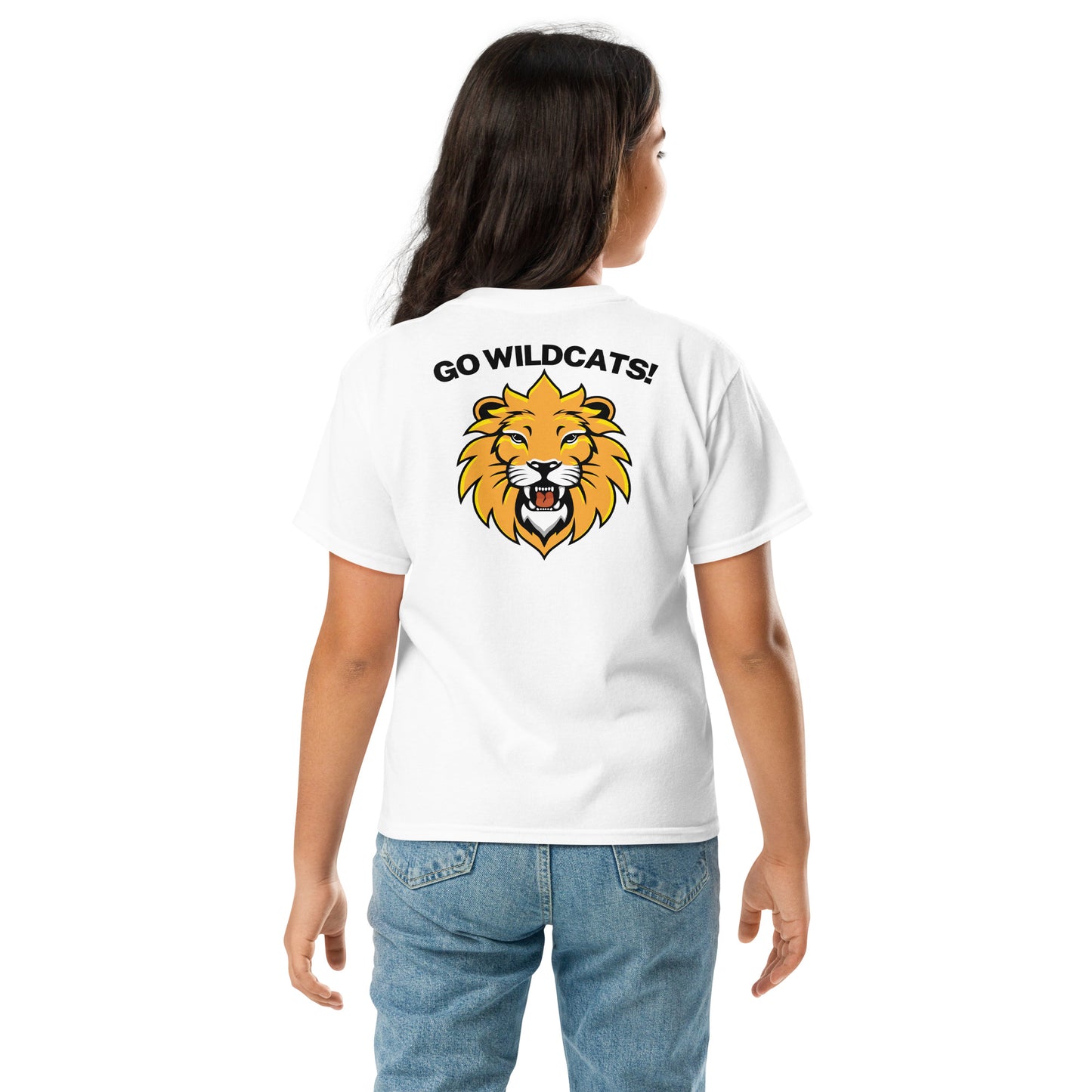 Wild Cat Go Wildcats Mascot Youth Classic Tee